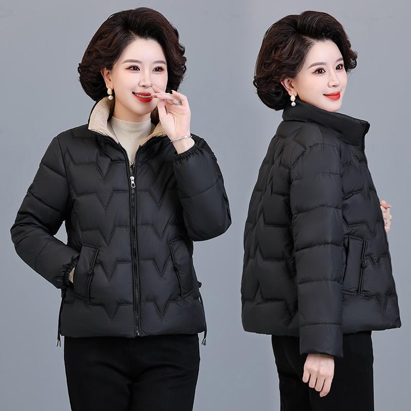 Padded clothes medium and old women's clothing winter loose large size warm mother clothing medium thickened padded jacket