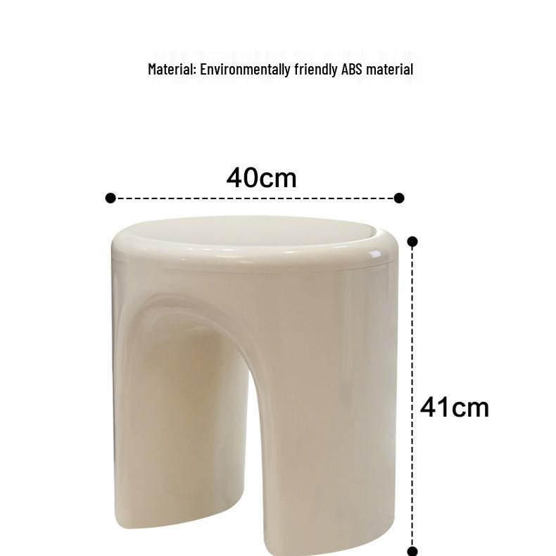 Nordic Designer Low Stool & Tray Table for Small Living Rooms