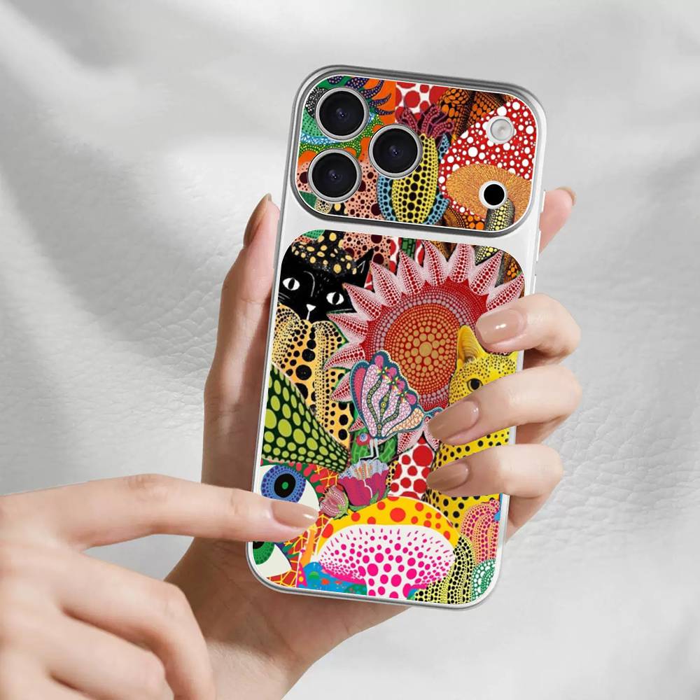 Popular Art Y-Yayoi KusamaS Back Cover Decal Protective For Iphone 17 Pro Max Skin Sticker Back Protective Decorative Sticker