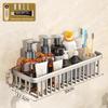 Modern Minimalist Bathroom Wall Shelf With Oxidized Finish For Shower Storage And Organization