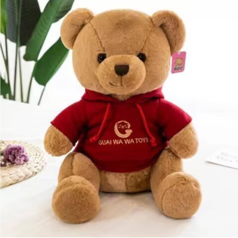 In Teddy Bear A Hoodie Plush Toy Stuffed Animal Doll Decoration Kids Cute Gift