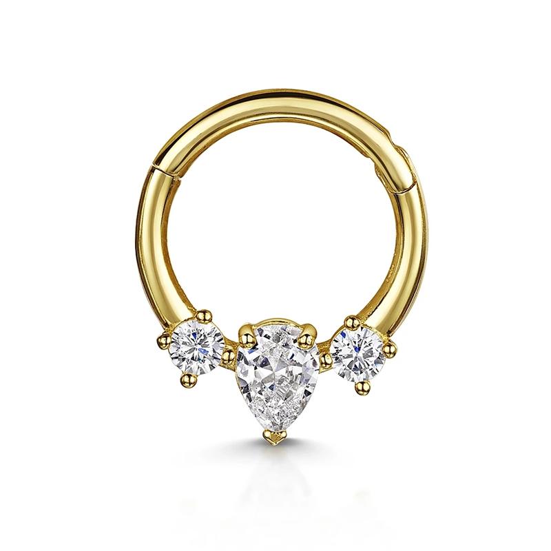 LENNIK 925 Silver Shiny Rhinestone Hoop Earrings For Women Single Cartilage Small Hoop Ear Bone Buckle Piercing Jewelry