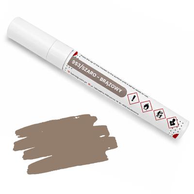Furniture Retouching Marker, Quick-drying Repair Pen, GREY-BROWN