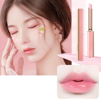 Yousheng 0.8g Lip Gloss Natural Daub Smoothly Ultralight Temperature Change Lipstick Lip Balm for Party