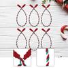6 Pieces Christmas Garland Ties Home Decor Festive Convenience Flexible Banister Ties Christmas Garland Twist Ties for Stairway