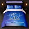 Sheffield Wednesday FC Custom Name Text Bedding Set 1 Duvet Cover+2 Pillowcases Soccer Logo Personalized Gift For Special Occasion Bedroom Decor