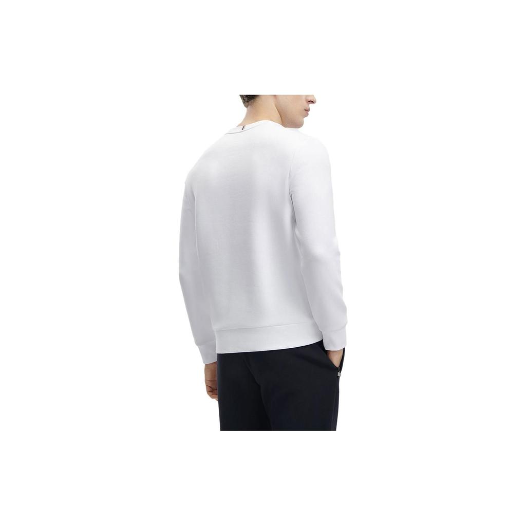 Fila Harf Baskılı Kazak Örgü Sweatshirt Erkek sweatshirt Standart-Beyaz F11M341204F-WT