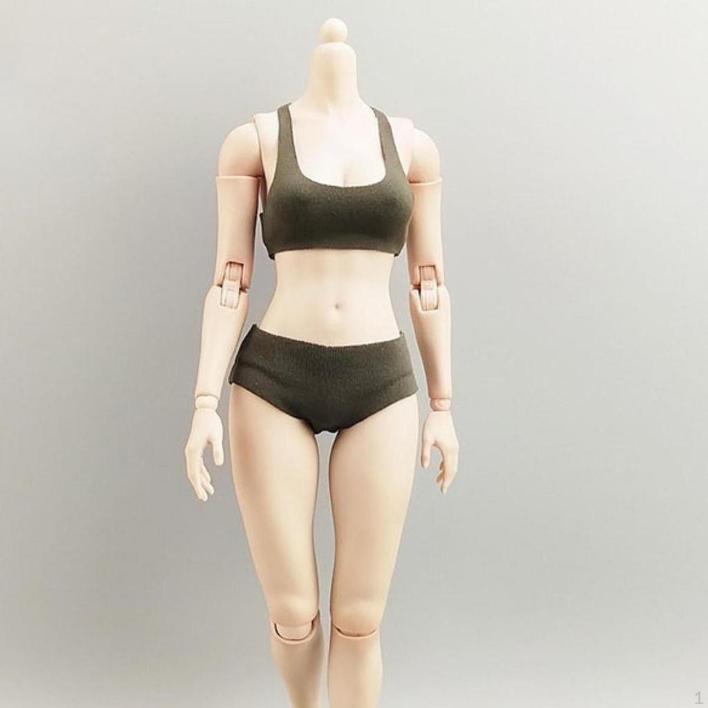 1/6 Scale Action Figure Outfit with Bikini and Shorts for 12 Inch Dolls