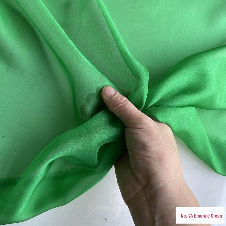Chiffon di Vera Seta Largo 6 mm: Tessuto di Seta di Gelso Trasparente per Foulard, Vestiti Estivi e Abiti da Sera