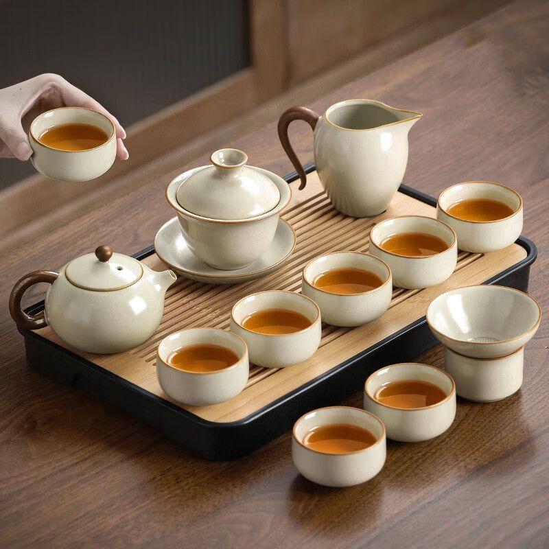 Ru Kiln Ceramic Kung Fu Tea Set