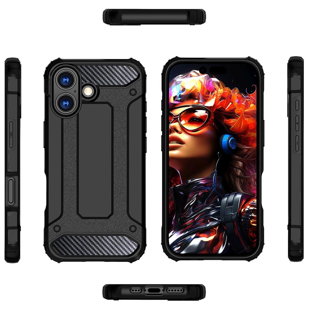 Etui pancerne na iPhone 17 Hybrid Armor - czarne
