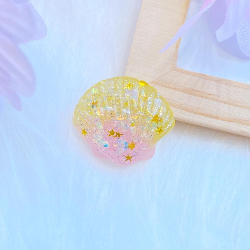 10Pcs New 23*26mm Cute Beautiful Shells Flat Back Resin Cabochons Scrapbooking DIY Jewelry Craft Decoration Accessorie Q28
