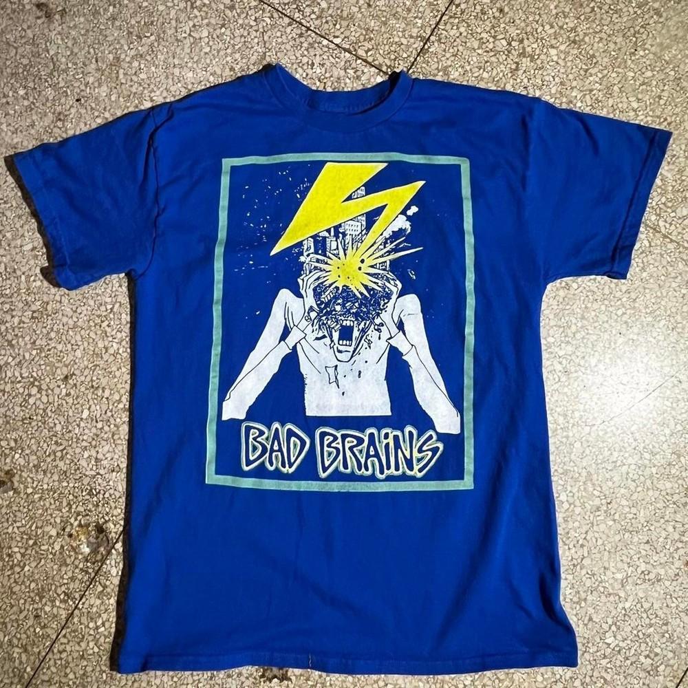 Remake Bad Brains Band Royal Blue Short sleeve T shirt classic Unisex T-Shirt S