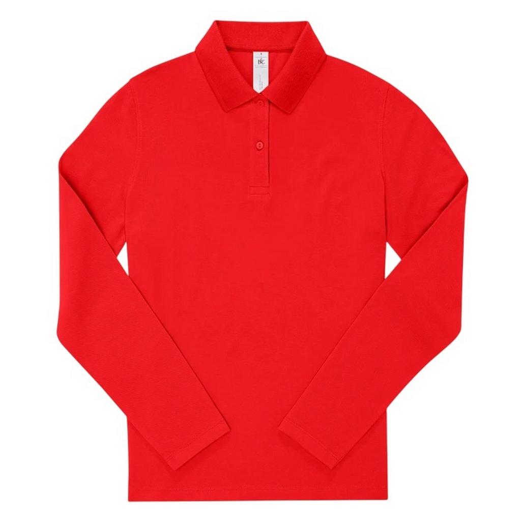 B&C Womens/Ladies My Polo 210 Long-Sleeved Polo Shirt