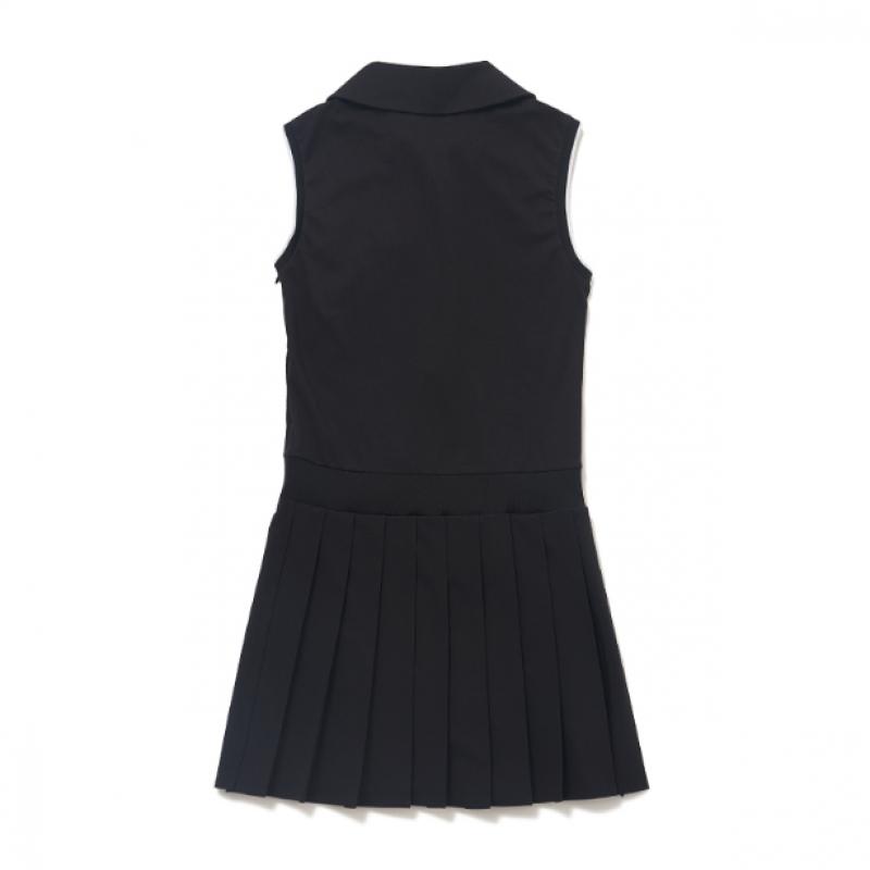Blu Dot Sleeveless Dress Bk Collar Point