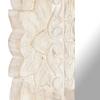 Bianco Specchio 80x50 cm Legno di Mango Massiccio