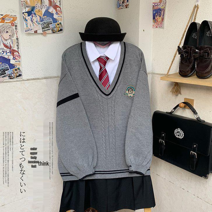 

Hong Kong Retro Chic Preppy Women s Sweater Dress Set - Autumn/Winter Warmth 2XL (115-125 jin)