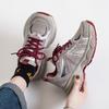 Thick-soled Heightened and Lightweight Gray Dad Shoes Women's New Spring Casual Versatile Small Sports Shoes 7