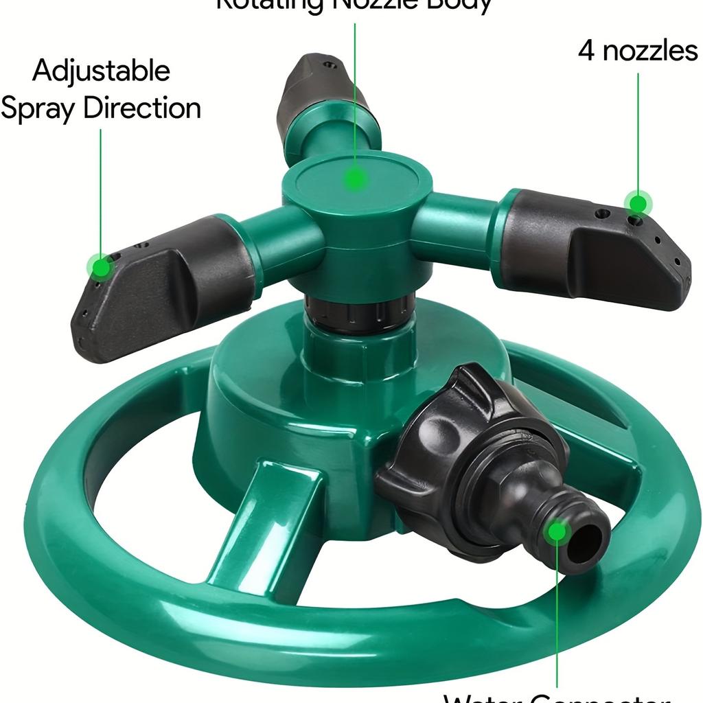 360° Lawn Sprinkler Set Wide Reach Sprinkling for Maximum Watering Efficiency, Garden Sprinklers for Various Lawn Sizes Plant Growth Lawn Care