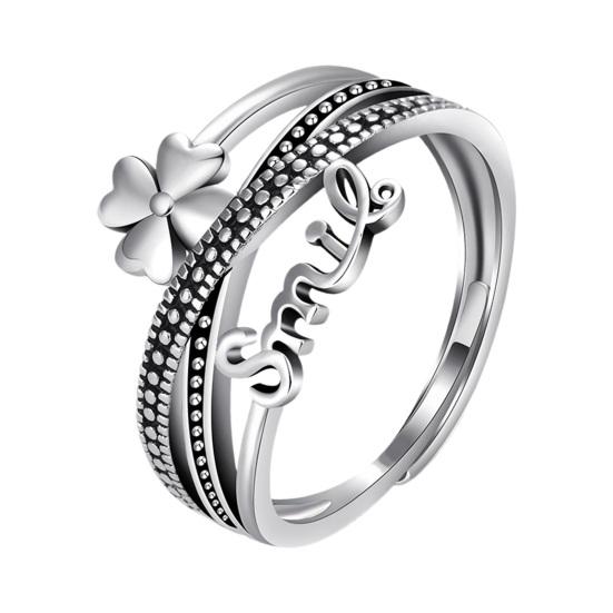 

Открытое кольцо Геометрический принт Многослойный Открытый дизайн Украшение в стиле креста На ощупь