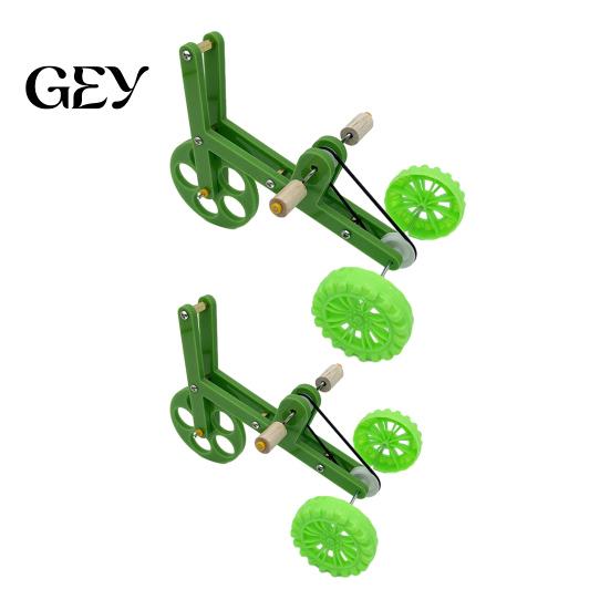 Pedal Activated Bird Toy Parrot Training Bicycle, Funny Bike Toy, Creative Bicycle Green for Birds Intelligent Development Durable