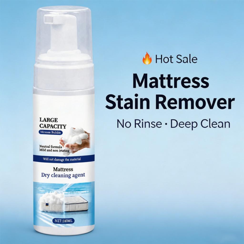 Matras Stoomreiniger 100ml Schuimreiniger Neutrale Formule Mild Niet-Irriterend Geschikt voor Stoffen Bekleding en Beddengoed Oppervlakken