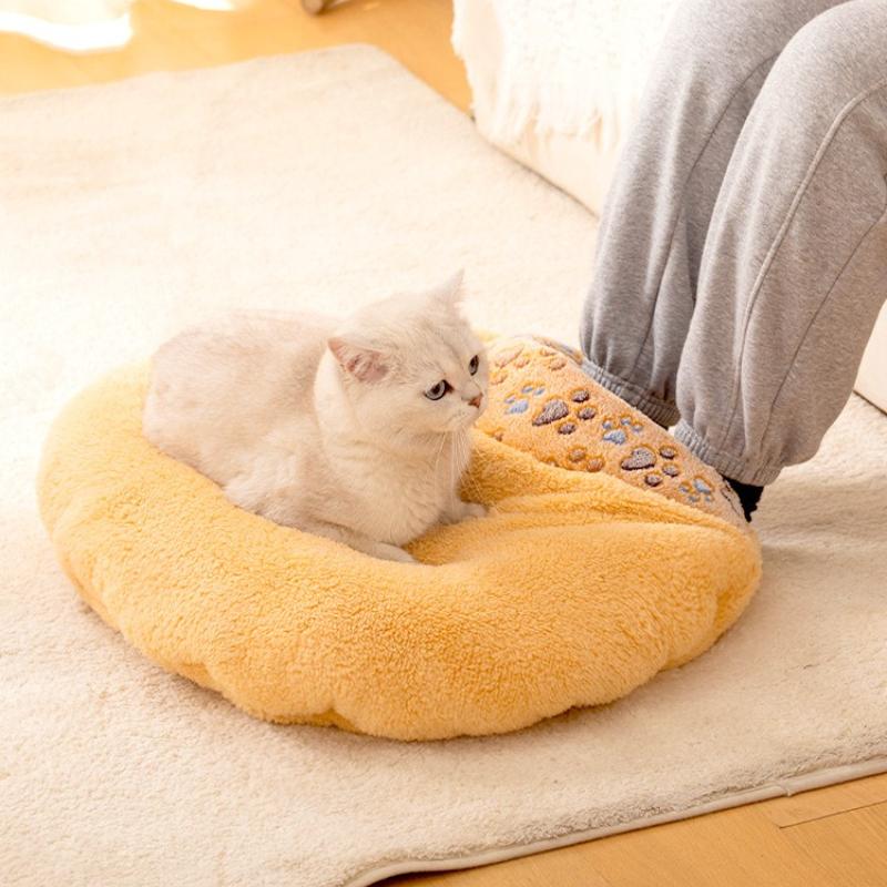 Cat nest winter warm closed cat sleeping bag universal in all seasons winter small kennel thickened removable washable mat