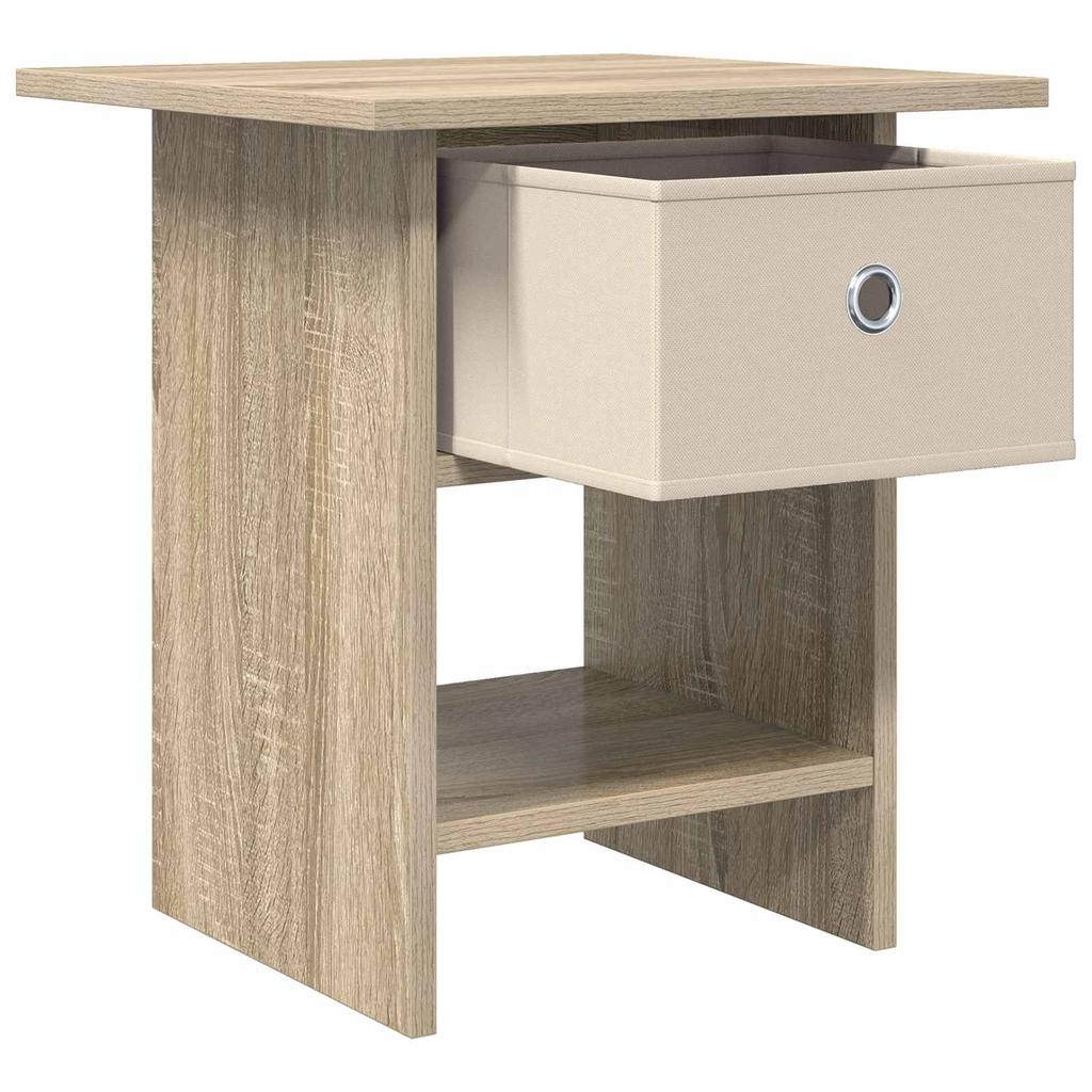 Nightstand Set of 2 Sonoma Oak Finish 41 x 40 x 45 cm Engineered Wood