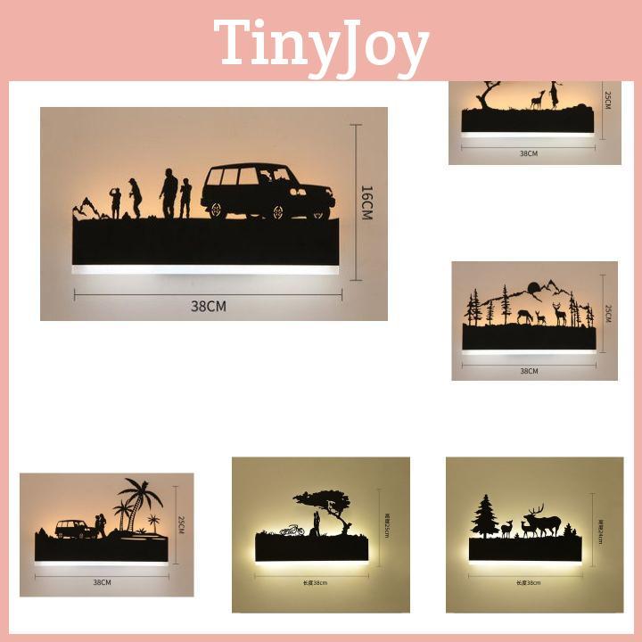 Elephant Creative Elk Silhouette Design Wall Lights For Bedroom Corridor And