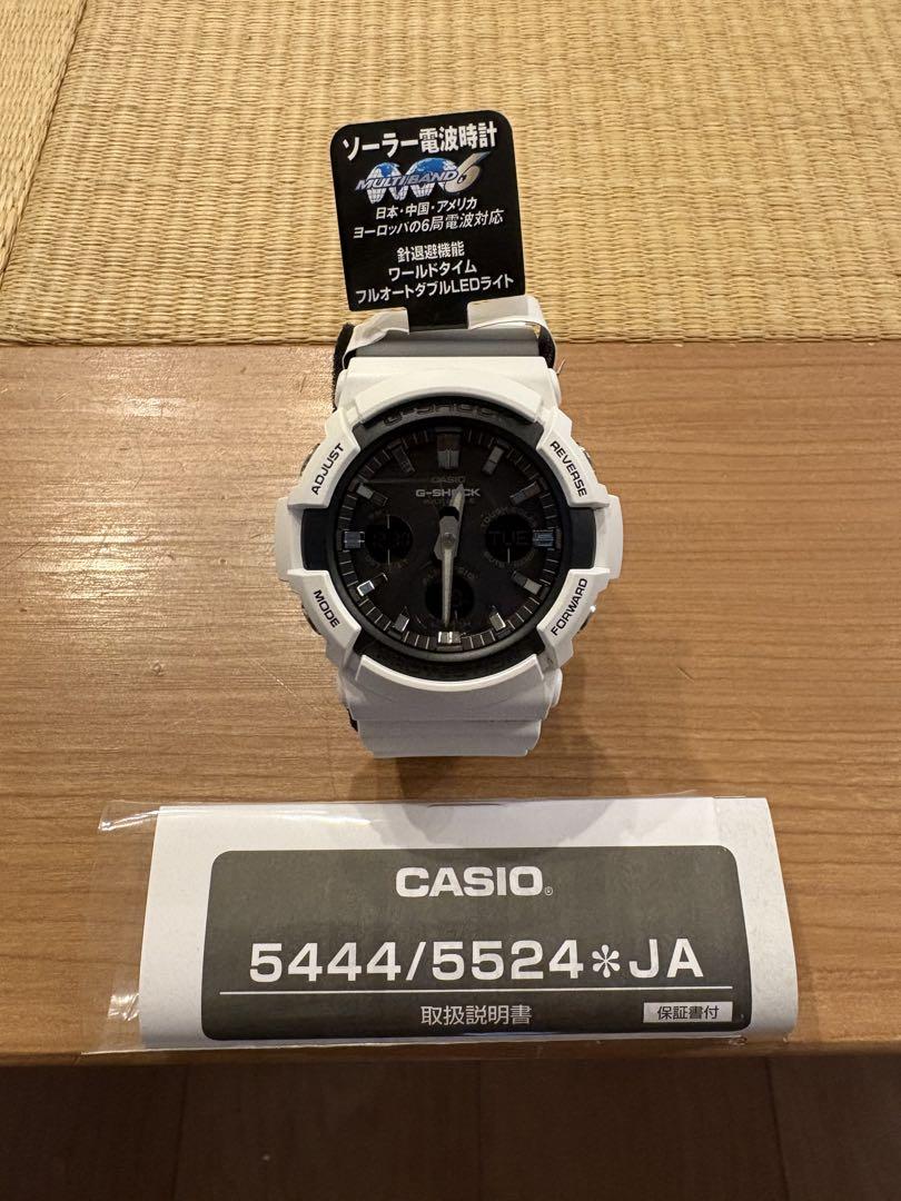 

[Б/У] CASIO Солнечные Радиоуправляемые Часы 5444/5524*JA Белые