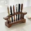 Simple Wooden Pen Holder Multifunction Tea Tools Storage Rack Desk Organizer  Office Supplies