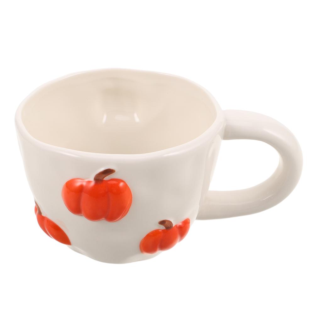 Uniquely Designed Ceramic Pumpkin Coffee Mug Pumpkin Cup With Handle 400ml Ceramic Pumpkin Halloween Mug Decoration