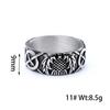 Jewelry, Ethnic Style Multi-Specification Ring, Pineapple Leaf Shape Stainless Steel Ring