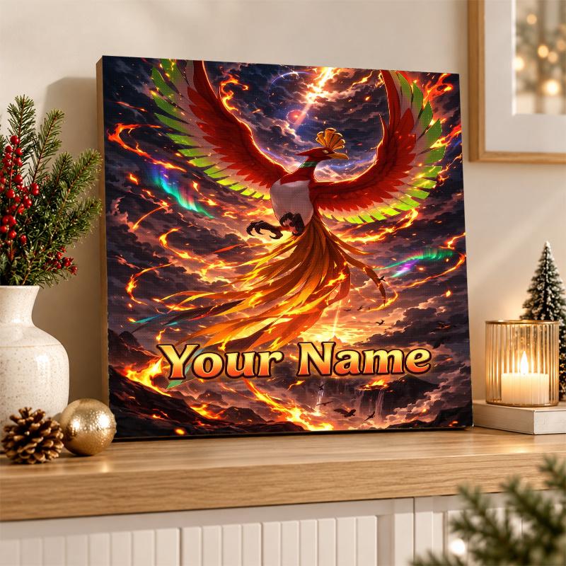 Ho-Oh Custom Name Diamond Painting Personalized 5D Full Drill DIY Diamond Art Home Decor