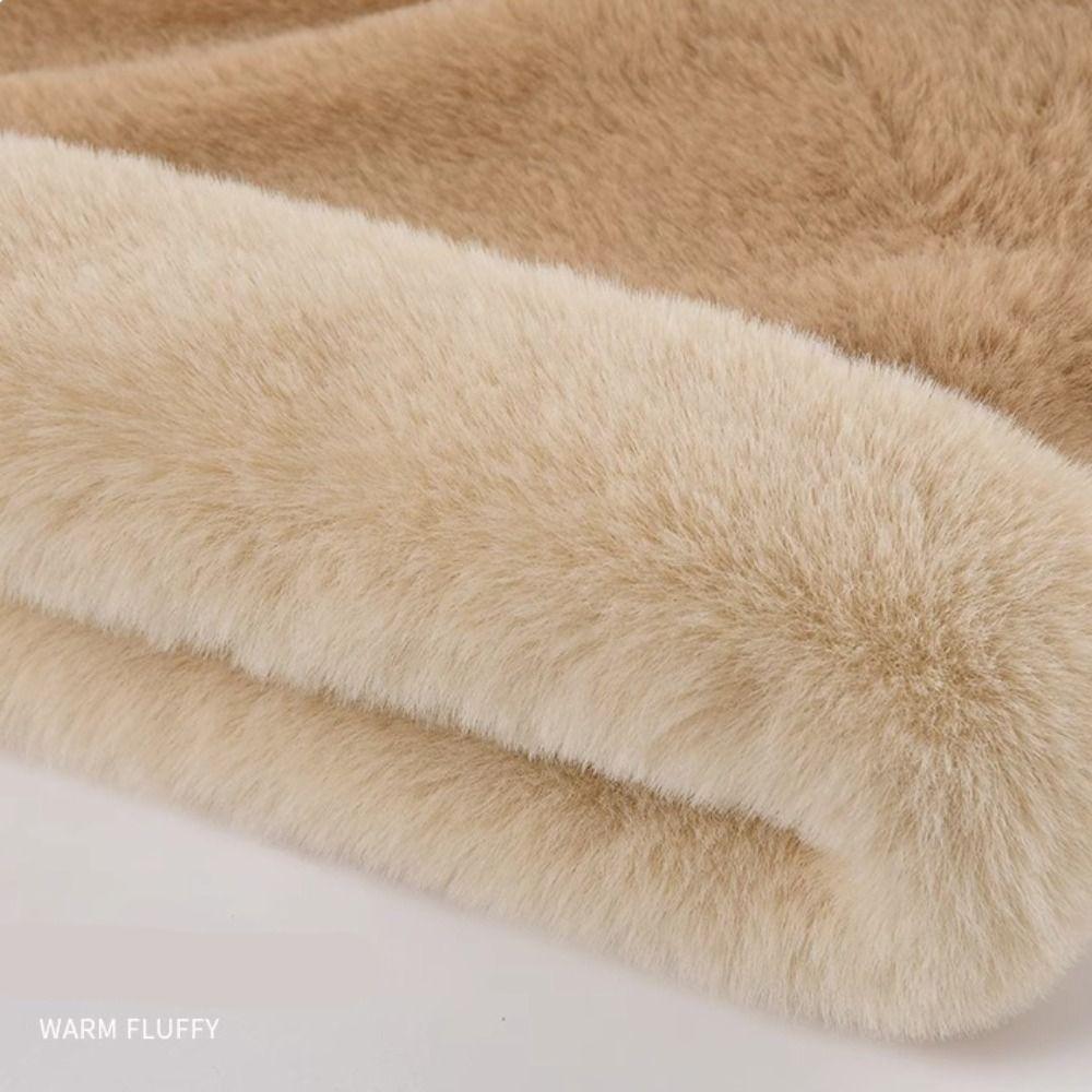 Cartoon Hat Ear Protection Hat Plush Hat Hooded Scarf Cute Winter Cap  Female/Girls