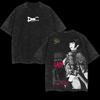 New Lady Cool Graphic T-shirt Anime Devil May Cry Vintage Washed Oversized T Shirt Men Women Clothing Cotton Short Sleeve Tees