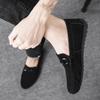 Dress Shoes Suede Leather Men Round Toe Formal Moccasin Loafers Soft Flat Man Casual Shoe Business Cheap Clearance Original Hot