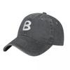 Letter B Capital Alphabet Birthday Gift Baseball Cap Winter Hat Luxury Hat Western Hat Vintage Unisexs Hats Womens