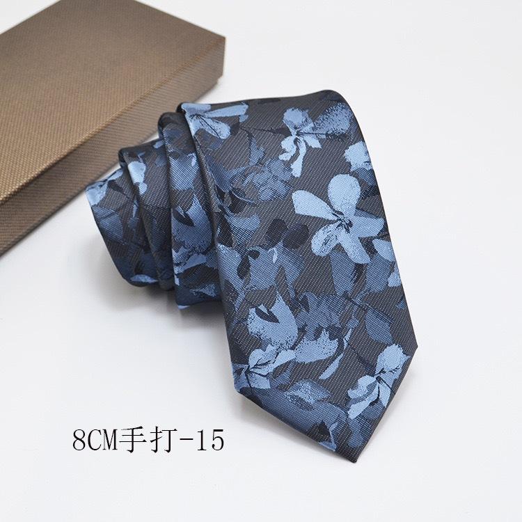Formal Shirt Business Tie Wedding Banquet Men's Polyester Hand-tied Long Tie