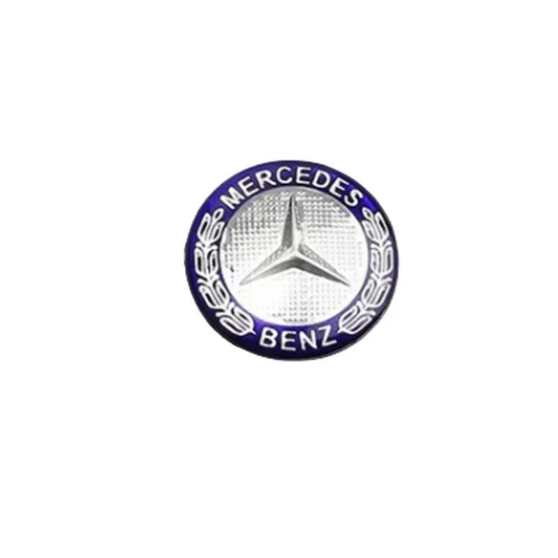 

GLC GLB 1pc 29mm Aluminum Car Multimedia Knob Badge Stickers for Mercedes Benz W124 W140 W163 W202 W203 W204 W205 CLA CLK CLS G
