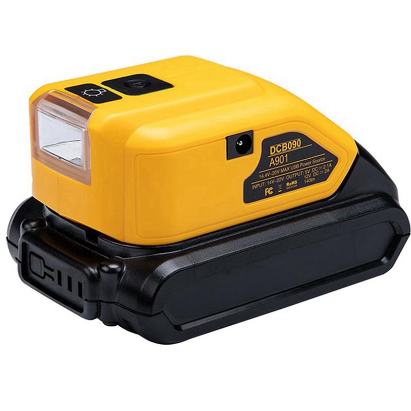 A96I-2X DCB090 Battery Adapter DCB090 Power Source Charger Converter For 18V 20V Max Lithium Battery With DC Port