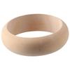 4pcs Wood Bangles 3.4 x 1 Inch Unfinished Wood Bangle Round Circle Blank Bangle Wooden Natural Wooden Circles DIY Craft Making