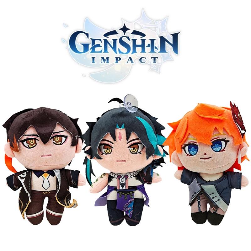 Genshin Impact Plush Toy Scaramouche Anime Gorou Zhongli Hu Tao Plush Doll