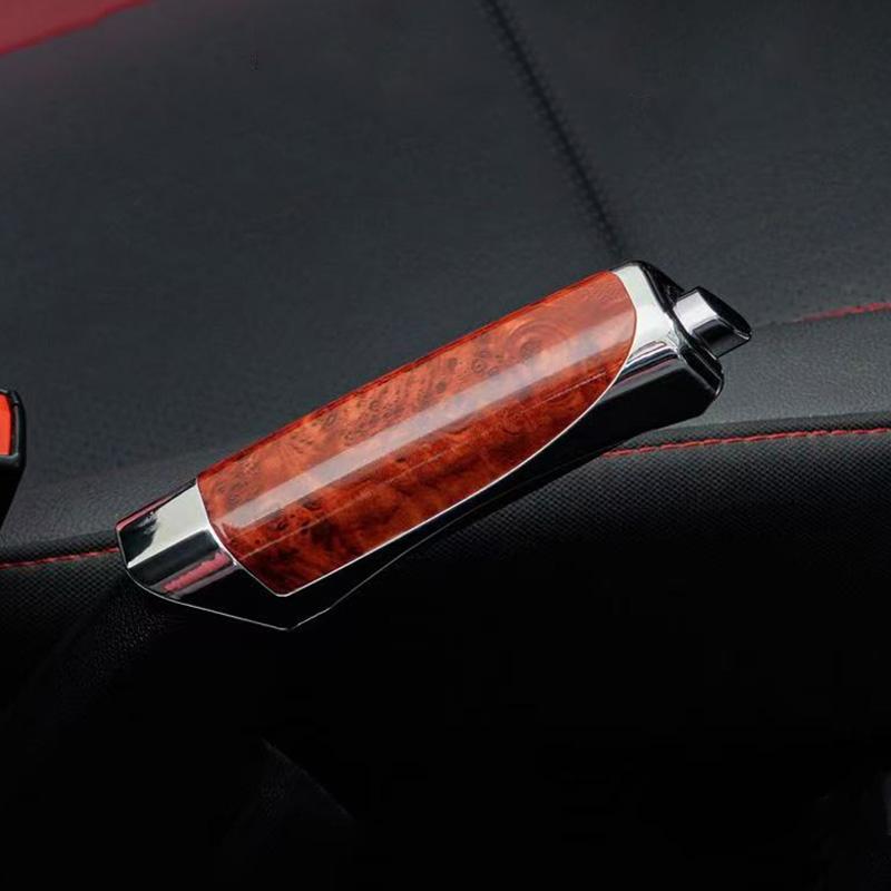 

Car Interior Accessories: Handbrake Decor Cover, Wood Grain Luxury Style, Anti-Scratch & Wear-Resistant Handbrake Protection Cov