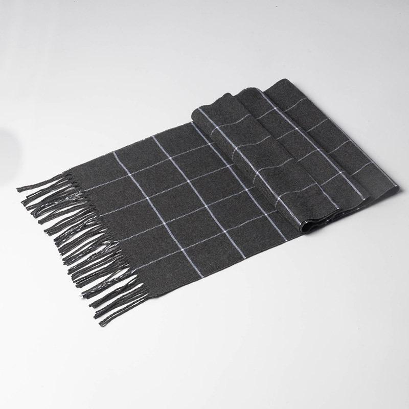 Zimní pánský šátek zahřejí kašmírové šátky Ležérní pašmínový nákrčník střapec Business šátek Wrap