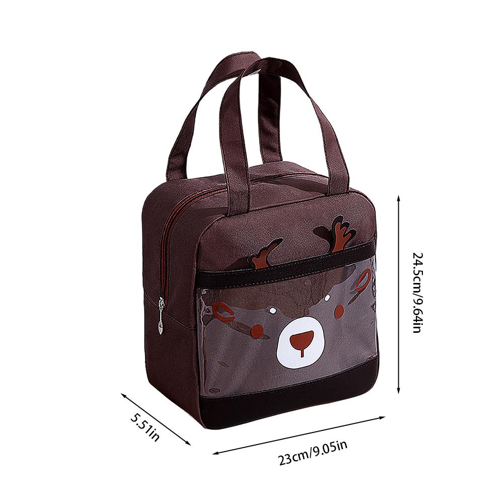 Portable Cooler Bag Waterproof Insulated Picnic Lunch Bag Box Ice Pack Lunch Box Food Carrier for Camping/BBQ/Outdoor Activities