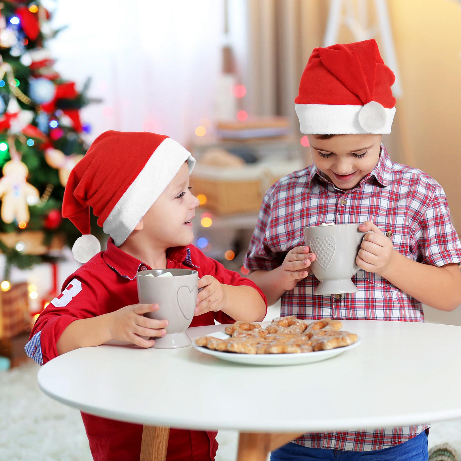 

12Pcs Classic Christmas Hat for Adults Santa Party Hat Unisex Holiday Decoration Festive Winter Celebration Accessory other