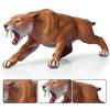 Realistic Saber Lion Tiger Wild Animal PVC Solid Figurine Kids Educational Toy