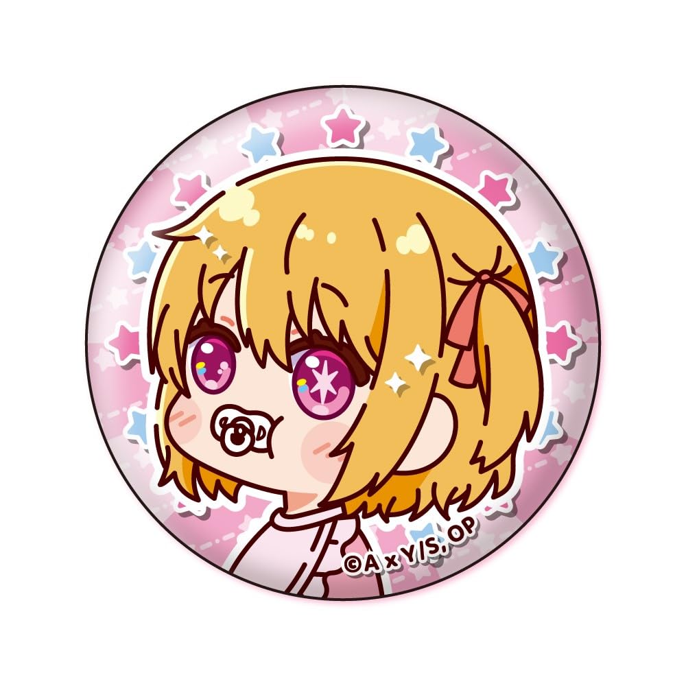 Xebec [Oshi no Ko] Muni Chara Badge 1 Box Approx. 56mm Diameter Tin and PVC
