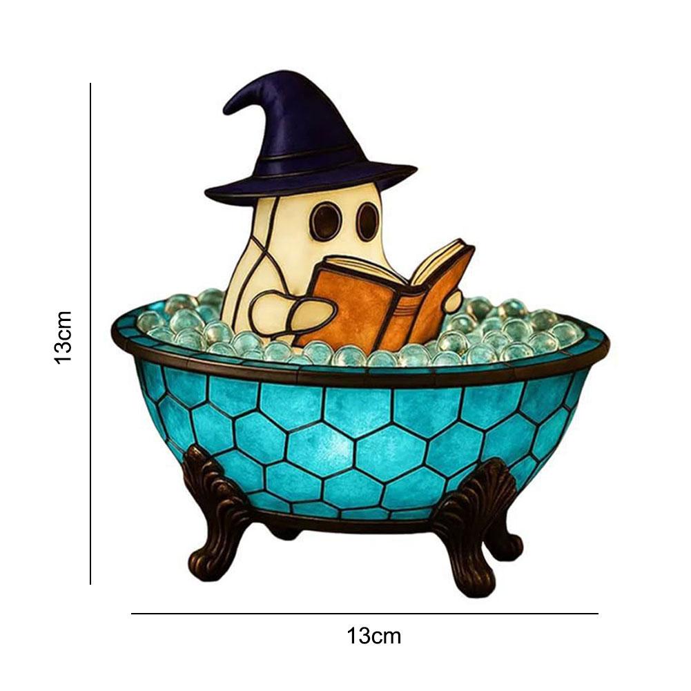Ghost Bubble Bath Lamp Night Light Ghost-Themed Bathtub Accent Lamp LED Lamp for Halloween Decorations Home Decor